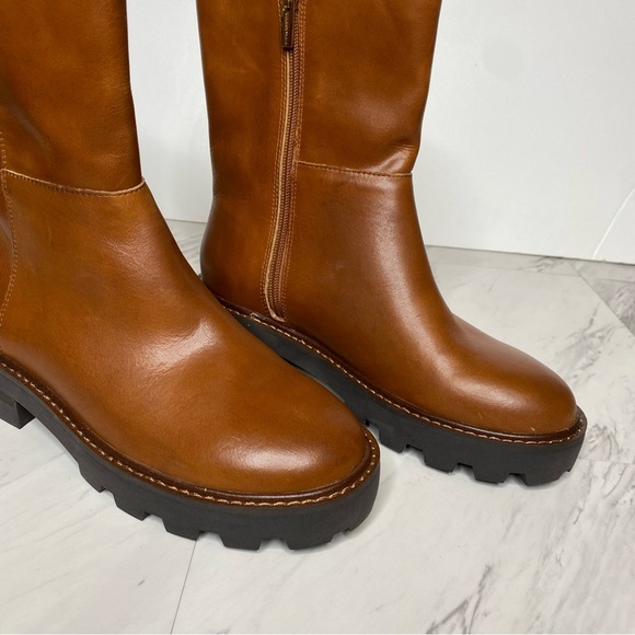 Vince Camuto Telvanni Brown Leather Lug Sole Boot 6 1/2 M - Picture 10 of 15